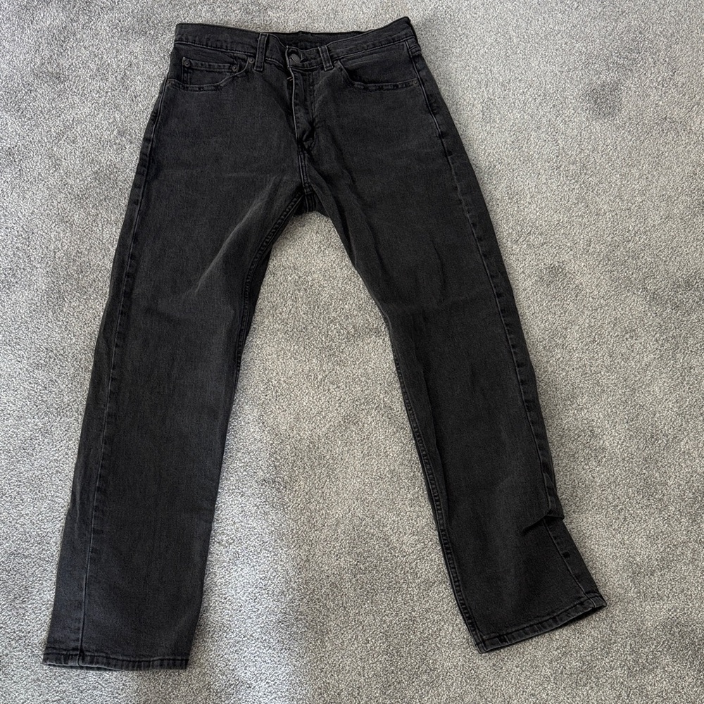 Levi's Men's Dark Gray Straight Jeans